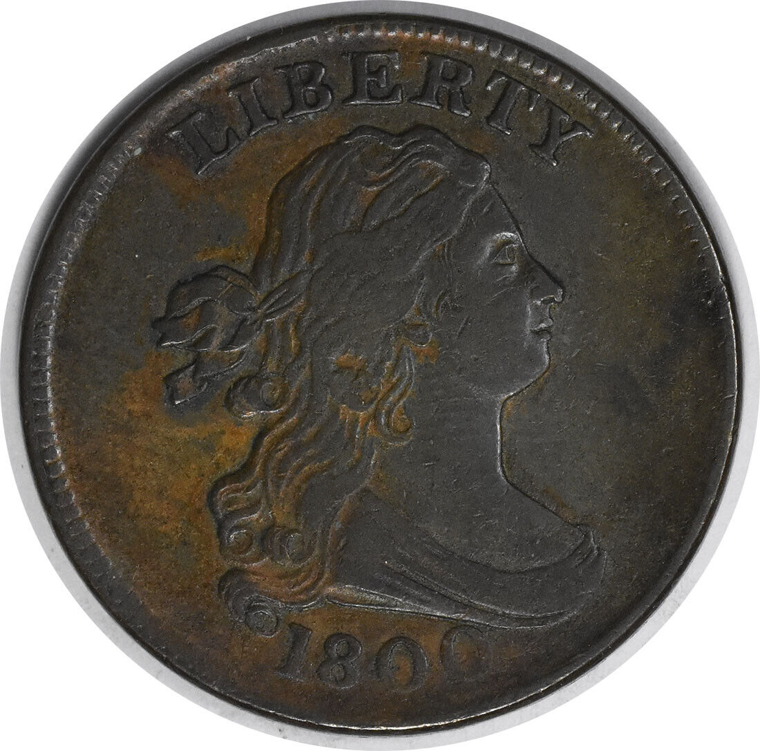 1800 Half Cent Choice Ef Uncertified #1001